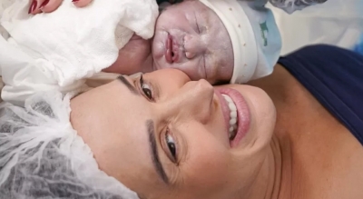 Nasce Luca, filho de Claudia Raia: 