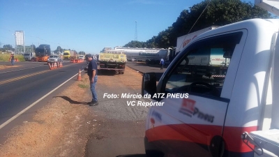 Protesto de caminhoneiros também chega a Marília