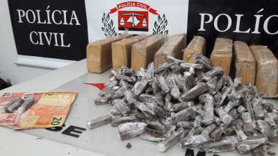 DIG prende homem acusado de golpe. DISE apreende muita droga em favela