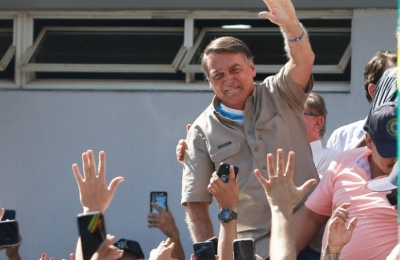 Bolsonaro chega a Agrishow e é recebido por apoiadores