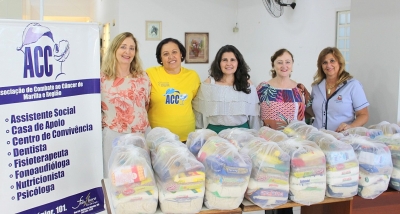 Fundo Social visita ACC e faz doação de cestas básicas à entidade