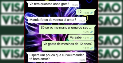 Pedofilia: mãe se passa por filha de 12 anos, flagra mensagem de suspeito e homem é preso