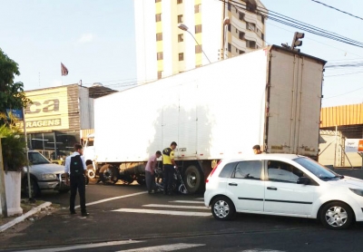 Acidente é registrado no centro