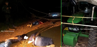 Polícia Ambiental de Marília prende criminosos após furto de tratores