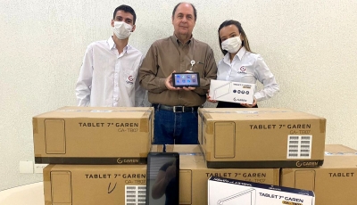 Garen faz doação de 50 tablets à Fundação Amaral Carvalho