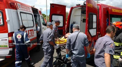 Grave acidente é registrado na zona norte