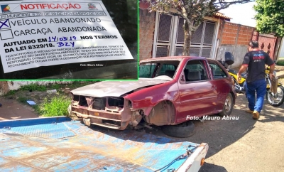 Emdurb retira 10 veículos que estavam abandonados pela cidade