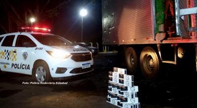 Polícia Rodoviária apreende 400 mil maços de cigarros contrabandeados