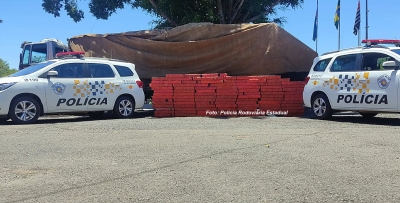 Carregamento de maconha é apreendido em carga de farinha