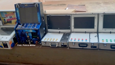 Polícia Militar apreende máquinas de jogos de azar em Marília e Ocauçu 