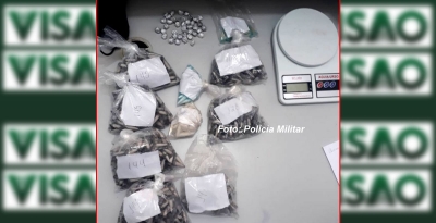 Operação da PM e Civil apreende drogas em Garça. Rapaz é preso