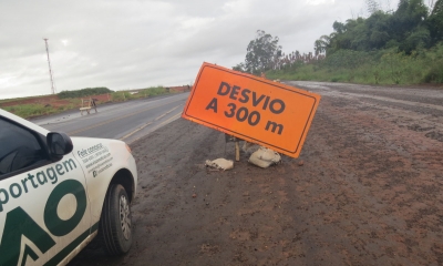 Obras exigem mudança no acesso ao posto Gigantão, em Marília