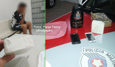 Força Tática de Marília encontra droga em encomenda misteriosa. Casal é preso