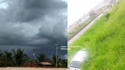 Chuva causa acidentes na rodovia do Contorno