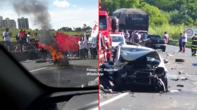 Acidente no Contorno deixa 7 feridos. Bloqueio da rodovia dura quase 3 horas