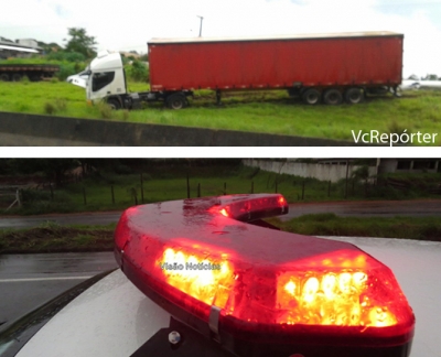 LÁCIO: Motorista perde o controle e cai em vala 