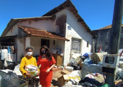 Fundo Social de Solidariedade faz entrega de alimentos a famílias do bairro Toffoli