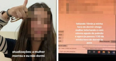 Estudante de medicina é afastada de estágio após ironizar paciente falecido: 