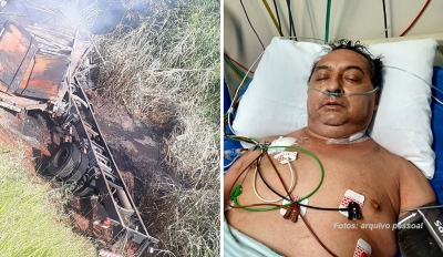 Após grave acidente, família de caminhoneiro mariliense pede ajuda