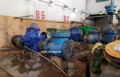 Nível do rio baixa e DAEM consegue religar sistema de abastecimento do Peixe