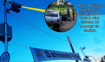 Radares em Marília ajudam a recuperar veículos furtados