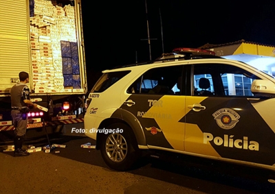 Polícia Rodoviária apreende 400 mil maços de cigarros