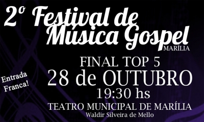 Teatro terá 2º Festival de Música Gospel