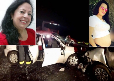 Acidente na BR-153 mata duas mulheres de Marília, uma delas grávida de 7 meses