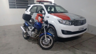 Força Tática recupera em minutos moto furtada