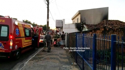 Fogo atinge residência na zona Norte