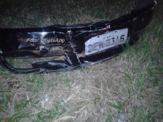 Para-choque denuncia motorista       envolvido em acidente