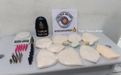 Polícia Militar apreende em Marília cerca de R$ 160 mil em pasta base