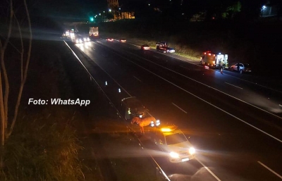 Animal na pista provoca grave acidente na rodovia do Contorno