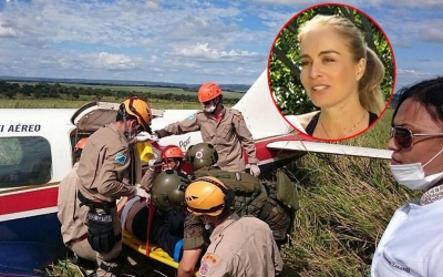 Angélica fala sobre acidente de avião: "Foi um milagre"