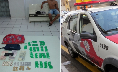 Jovem é preso por tráfico na zona norte