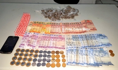 PM detém menores com droga e prendem acusado de assaltar posto
