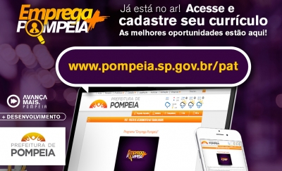 “Emprega Pompeia” já tem vagas de emprego disponíveis