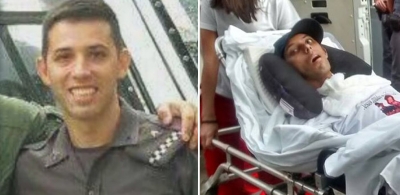 Policiais pedem ajuda a irmão de farda atingido em confronto