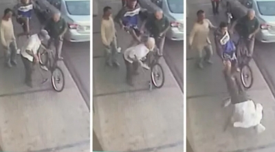 Idoso é agredido com o golpe 