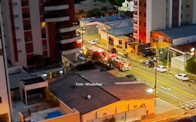 Cano em edifício estoura e mobiliza Corpo de Bombeiros em Marília