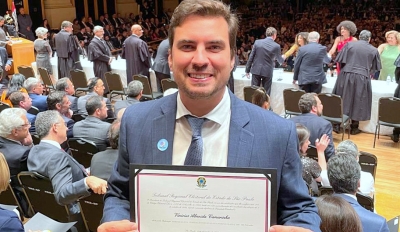 Vinicius Camarinha é diplomado deputado estadual
