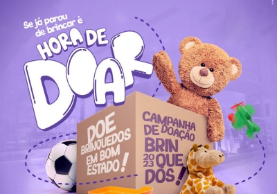 Campanha de arrecadação de brinquedos acontece até dia 4 no Marília Shopping