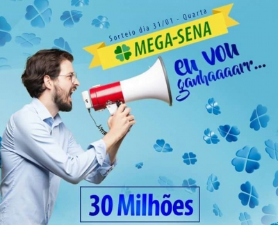 Mega-Sena acumulada pode pagar R$ 30 Milhões nesta quarta