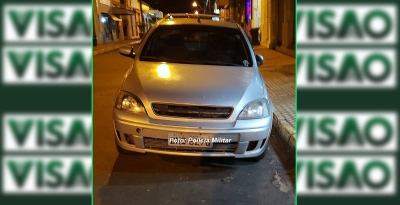 Adolescentes furtam carro e são apreendidos pela PM, na região