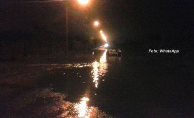 Chuva causa alagamentos e risco de acidentes