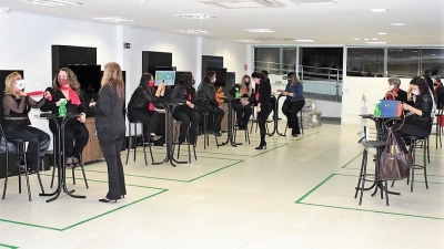 Conselheiros visitam espaço para o Connect Empresarial