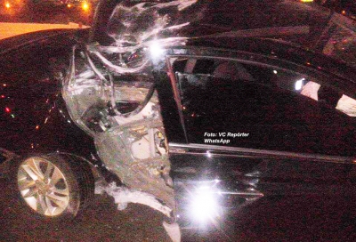 Casal se envolve em grave acidente na Sanches Cibantos