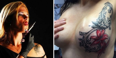Tatuadora faz trabalho voluntário em mulheres que venceram o câncer
