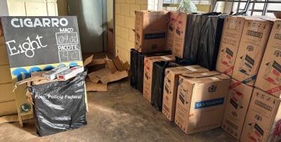 Polícia Federal faz operação de combate ao contrabando de cigarros em Marília
