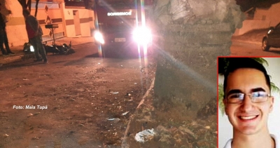 Motociclista morre após choque contra árvore em Tupã